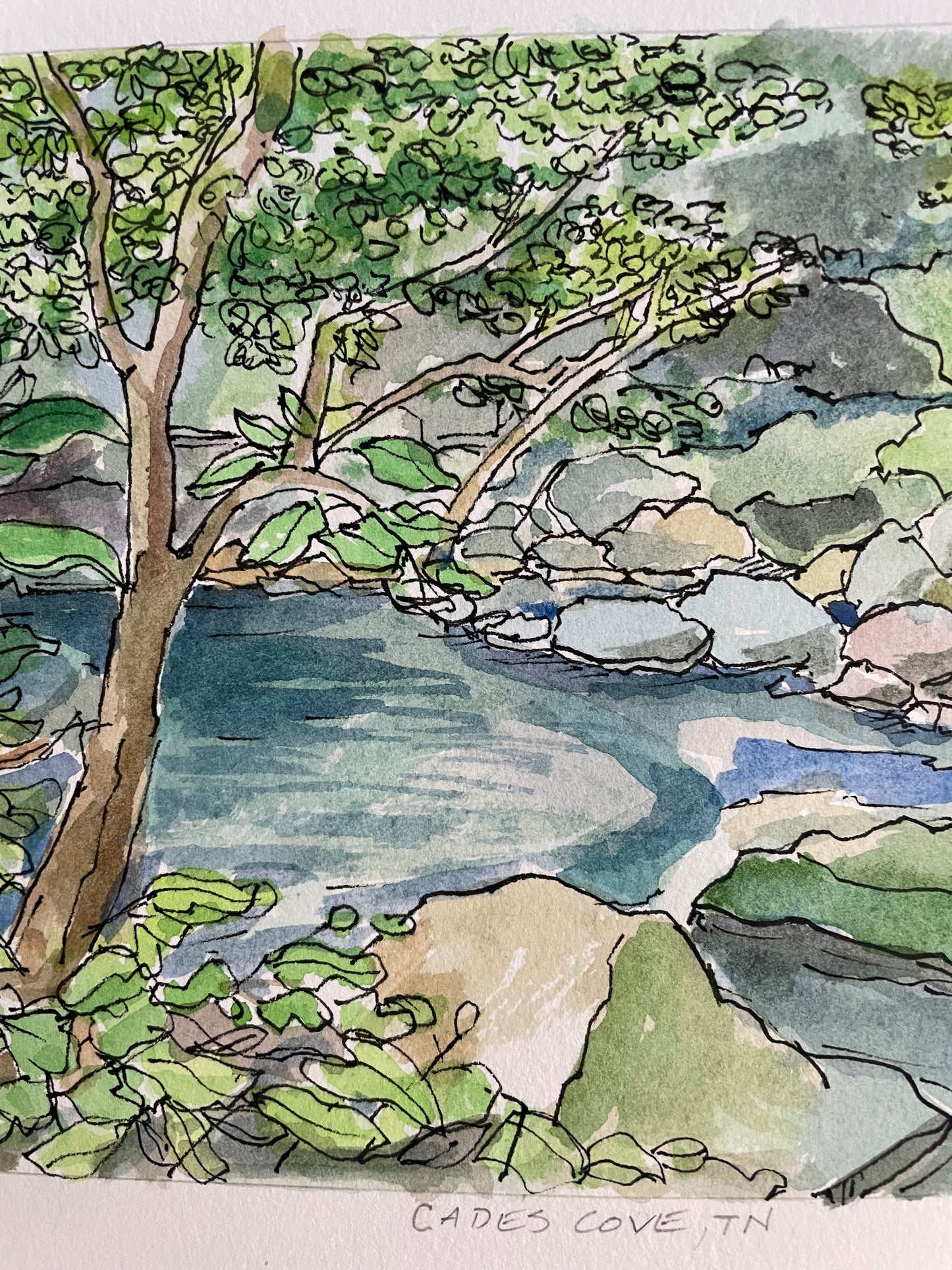 Cades Cove - Limited Edition Hand Signed Art Print from the Great Smoky Mountain National Park-Plein Air Painting