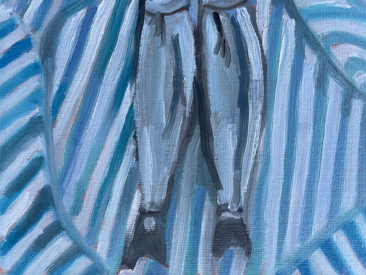 Two Fish, Oil on canvas panel, #52 of 100 Paintings in 100 Days