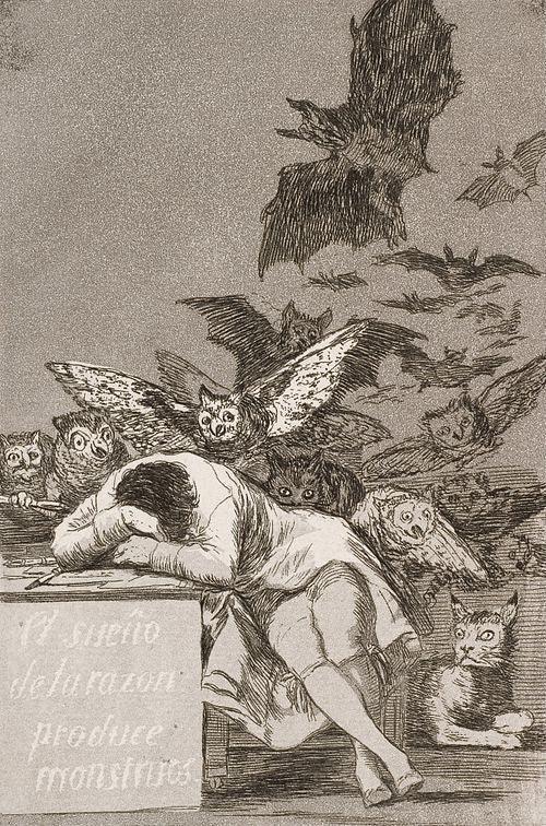 50 Artists you should Know Series, Know your Artists or the Monsters Win, Goya inspired Art History Sticker 2x3 inches
