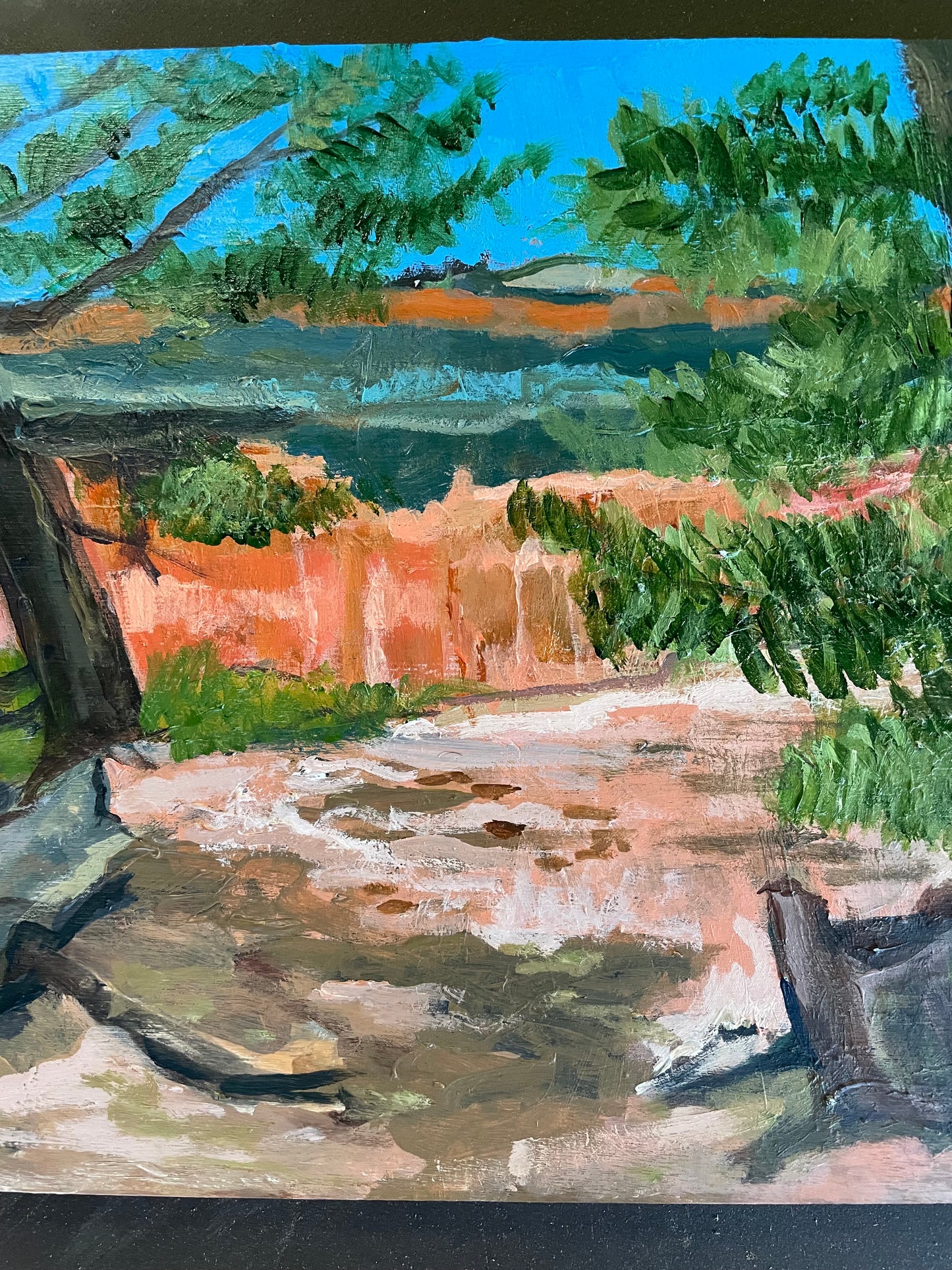 Bryce Overlook, Painting #6 of the Cathedrals of Light Series painted in Zion National Park