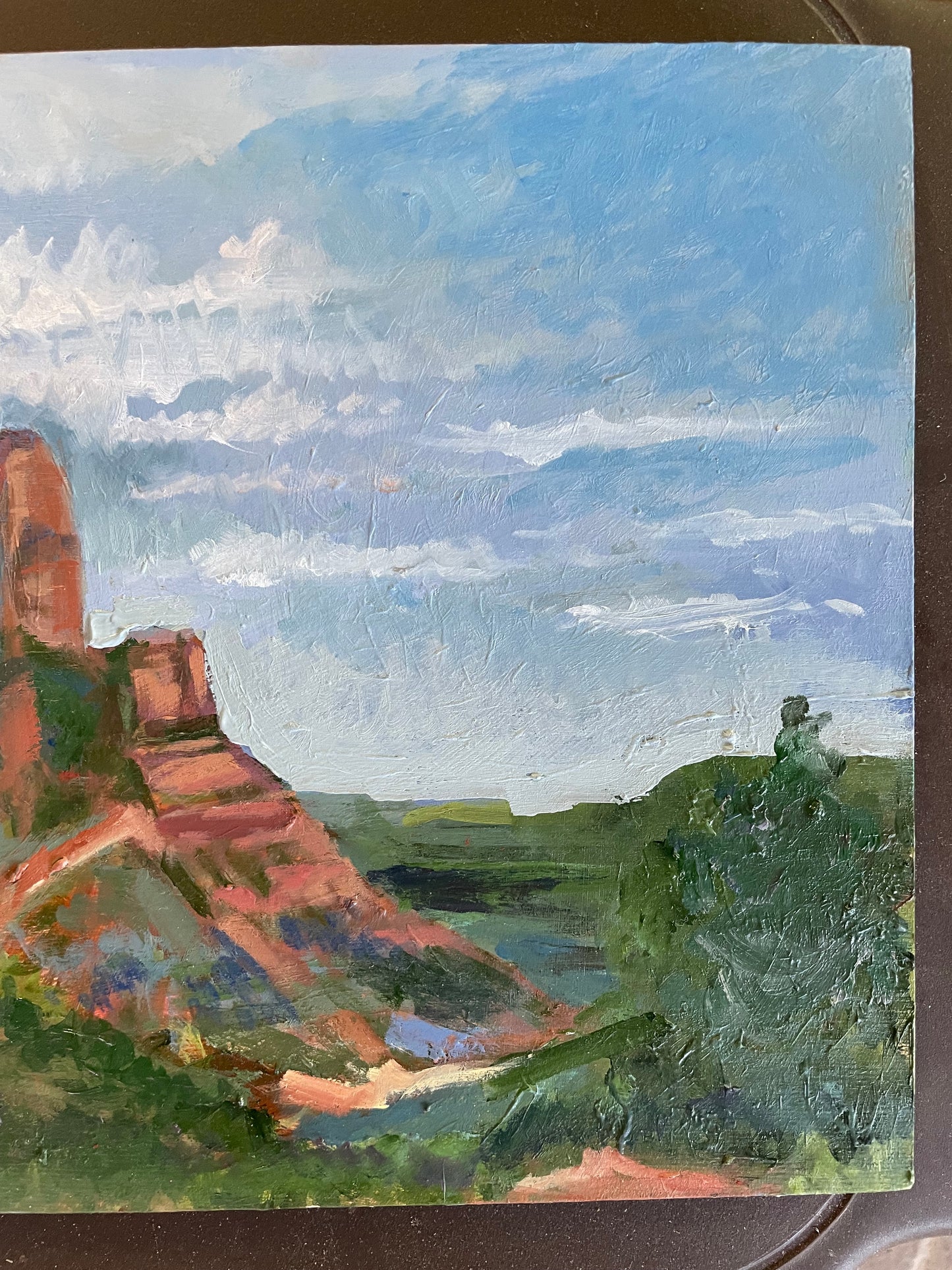 Kolob Canyon, Painting #5 of the Cathedrals of Light Series painted in Zion National Park