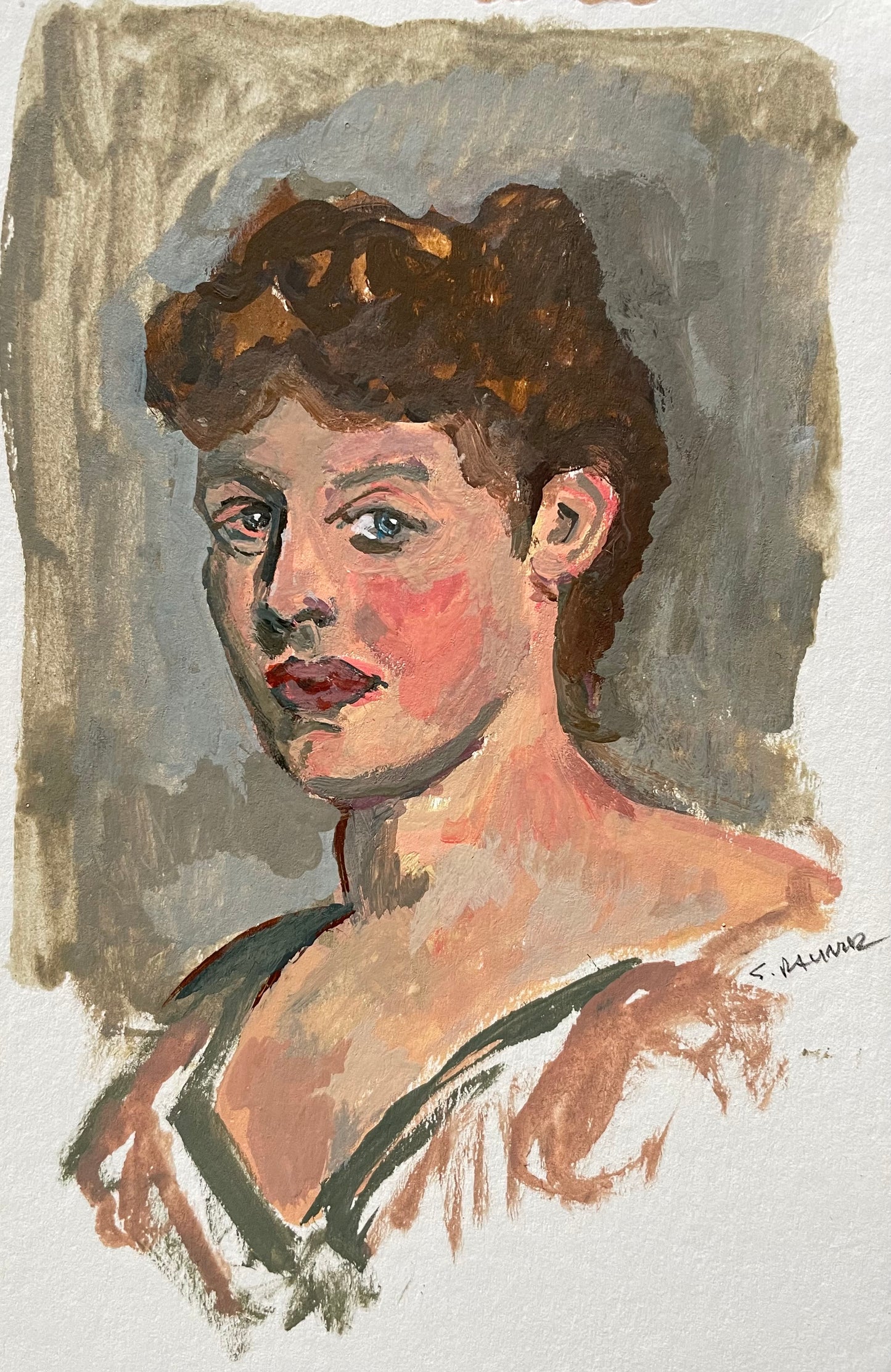 Gouache Study after John Singer Sargent