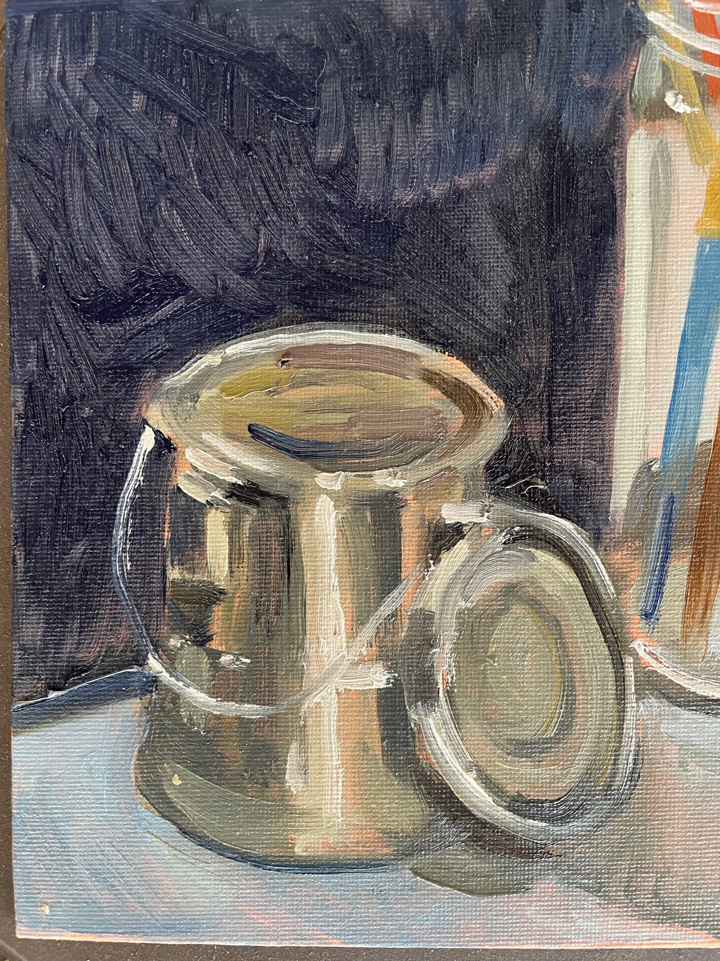 Studio Corner, Oil on canvas panel, #29 of 100 Paintings in 100 Days