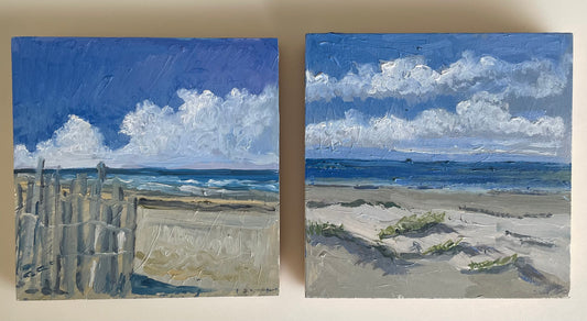 Two Beach Paintings