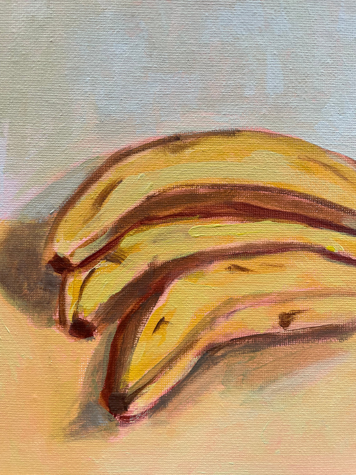 Three's a Bunch, Oil on canvas panel, #99 of 100 Paintings in 100 Days