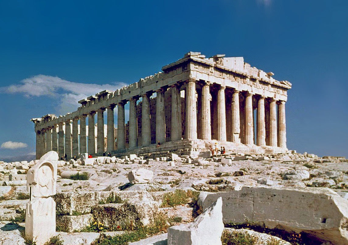 Parthenon Corner, #4 of 50 Places in 50 Paintings