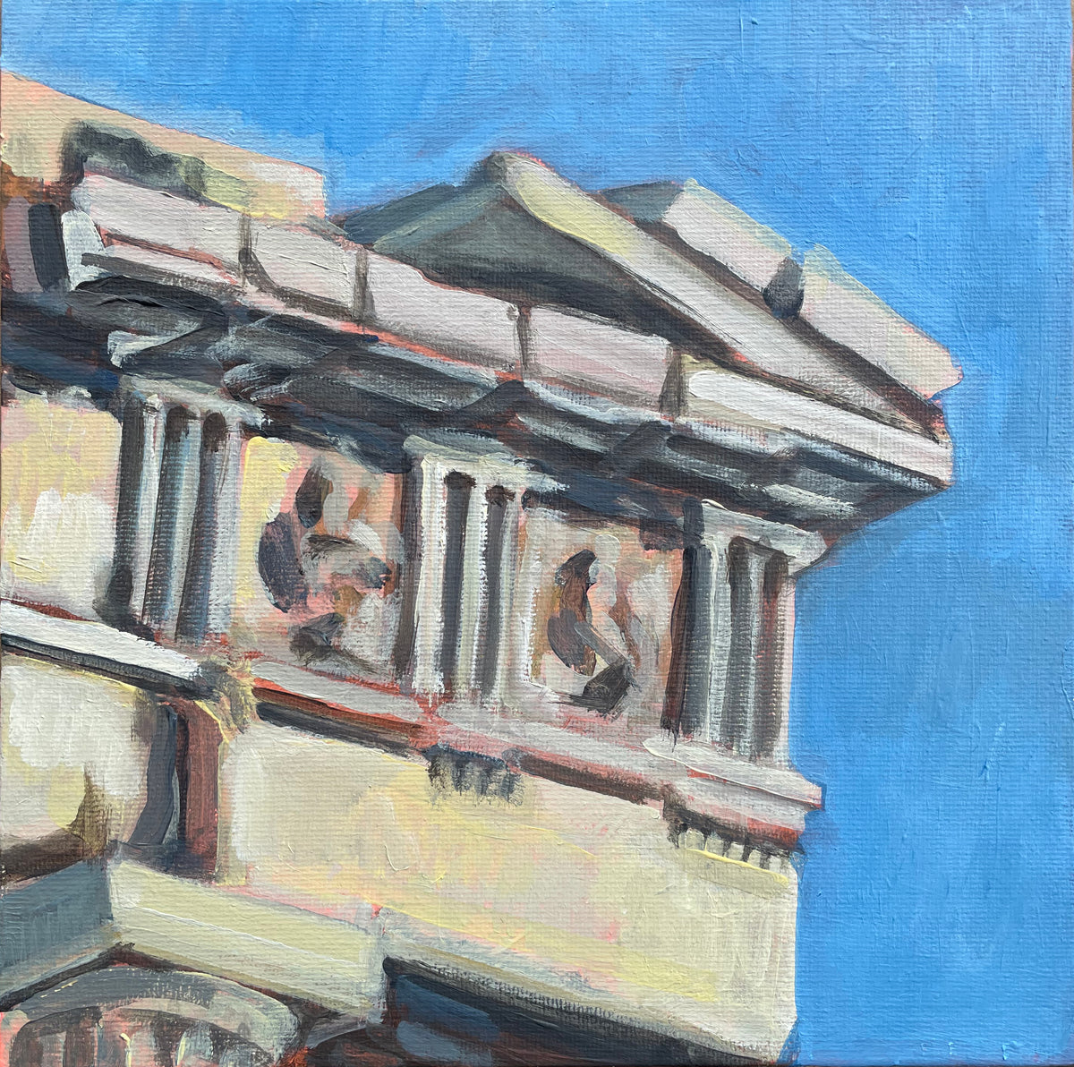 Parthenon Corner, #4 of 50 Places in 50 Paintings