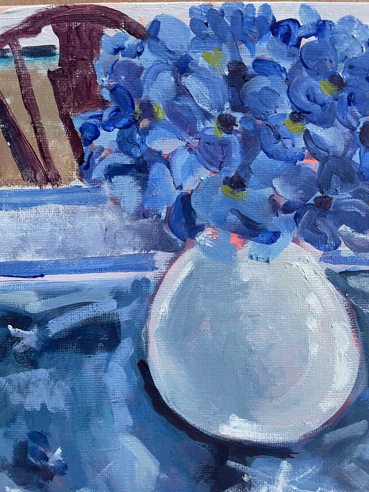 Arrangement of Blue Flowers, Asheville, NC, #2 of 50 Places in 50 Paintings