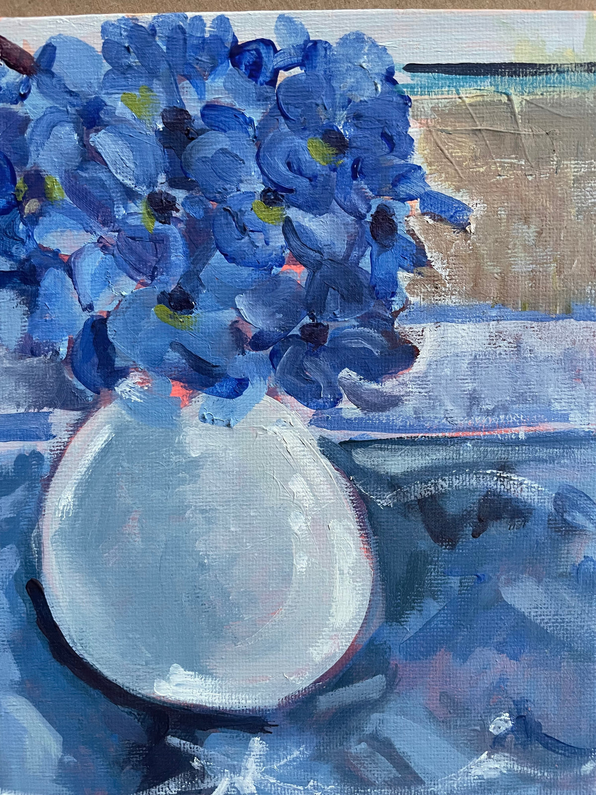 Arrangement of Blue Flowers, Asheville, NC, #2 of 50 Places in 50 Paintings