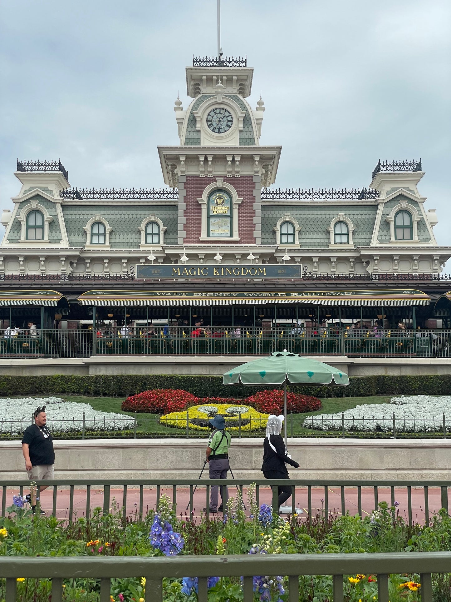 Magic Kingdom Train Station Plein Air Watercolor Digital Print, Edition of 100