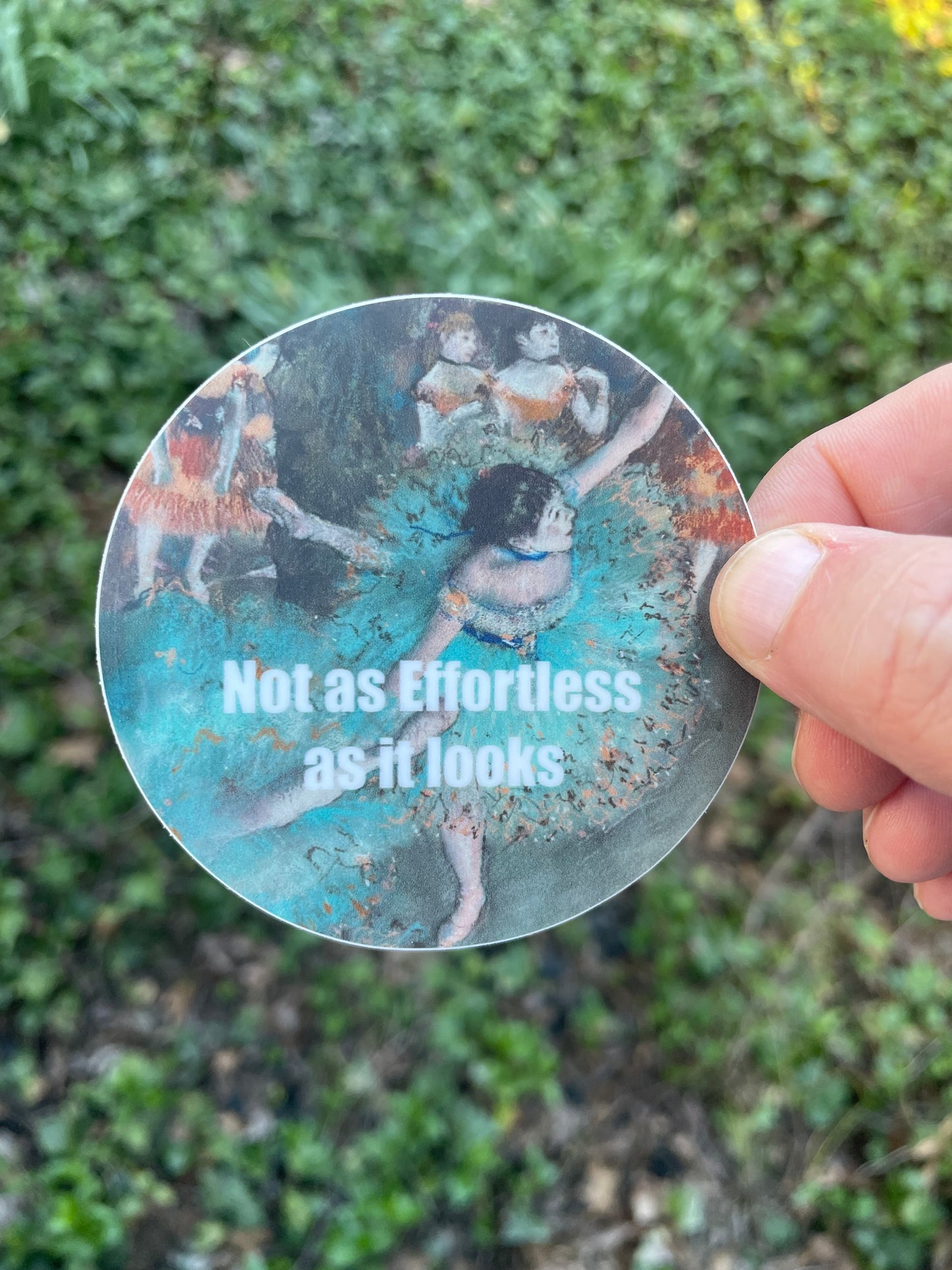 Degas Not as Effortless as it Looks, Sticker, from the 50 Artists you should know series