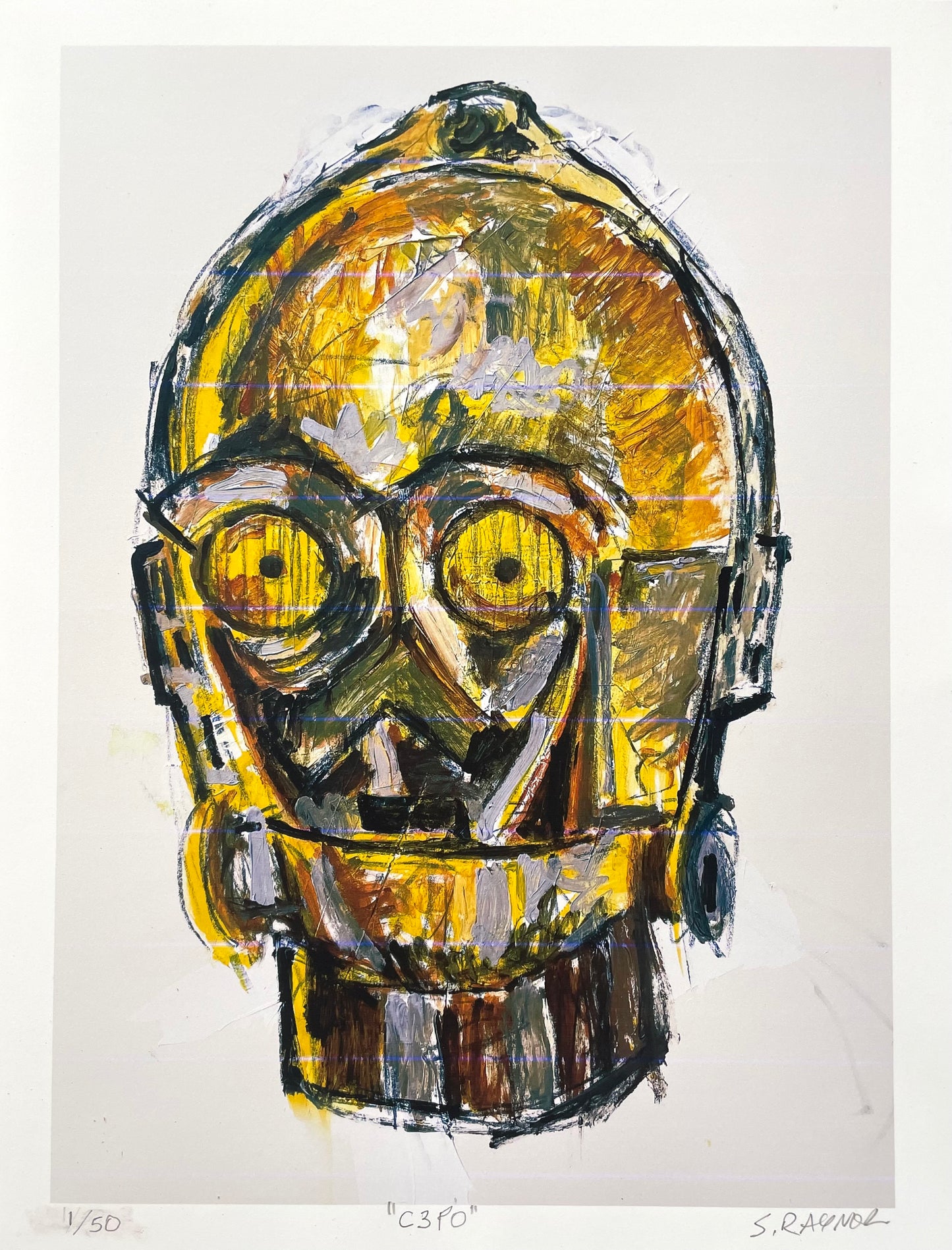 C3PO - High Quality Archival Artist Print 8x10- Signed and numbered- Edition of 50
