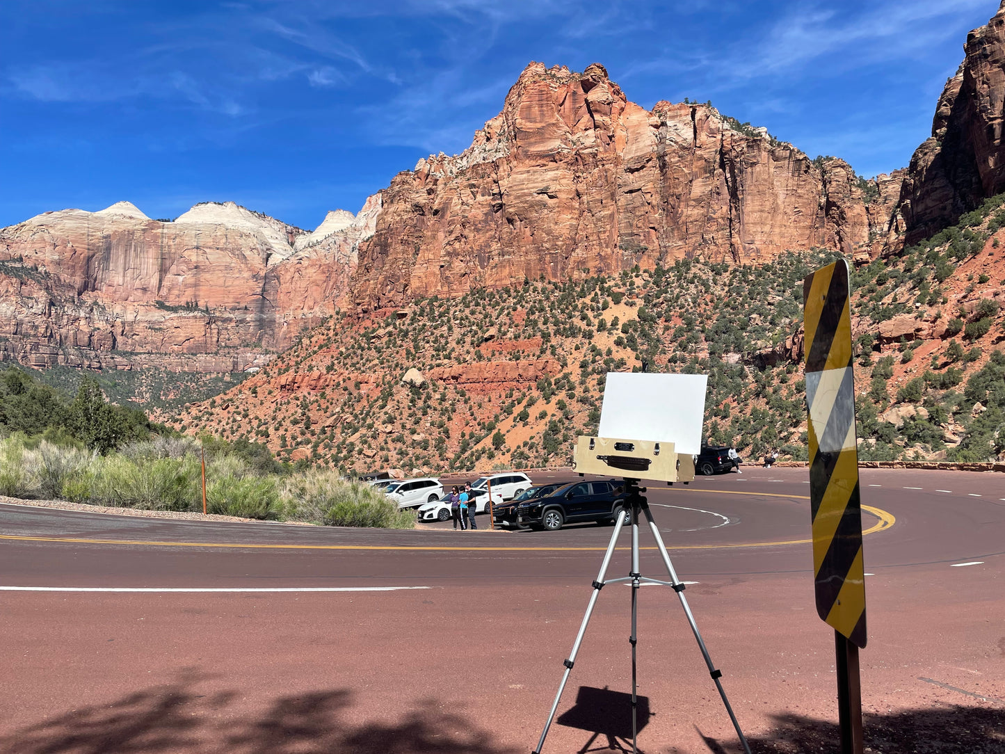High Noon at Zion, Painting #10 of the Cathedrals of Light Series painted in Zion National Park
