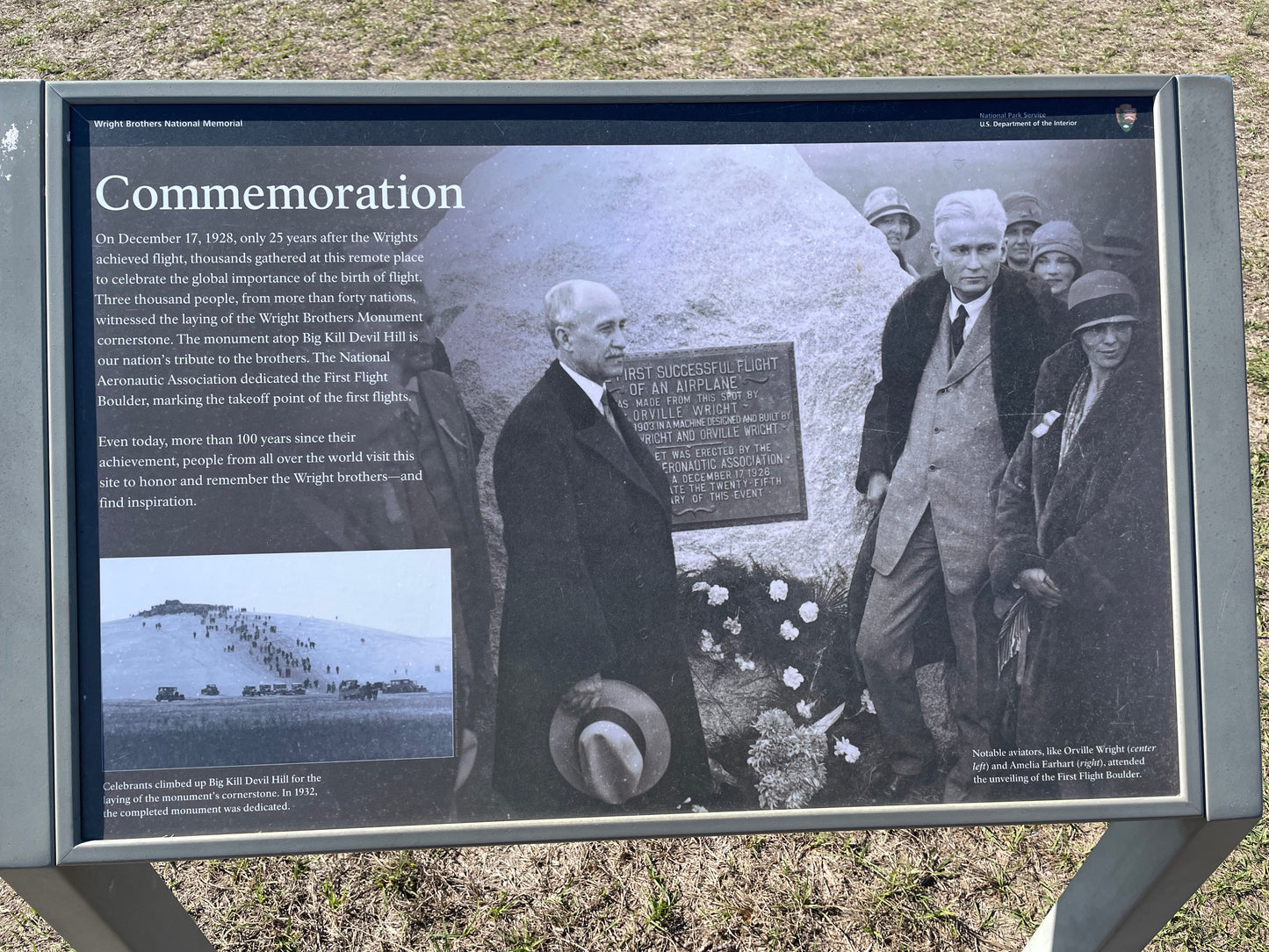 Original Gouache - Kitty Hawk Memorial - Outer Banks, North Carolina