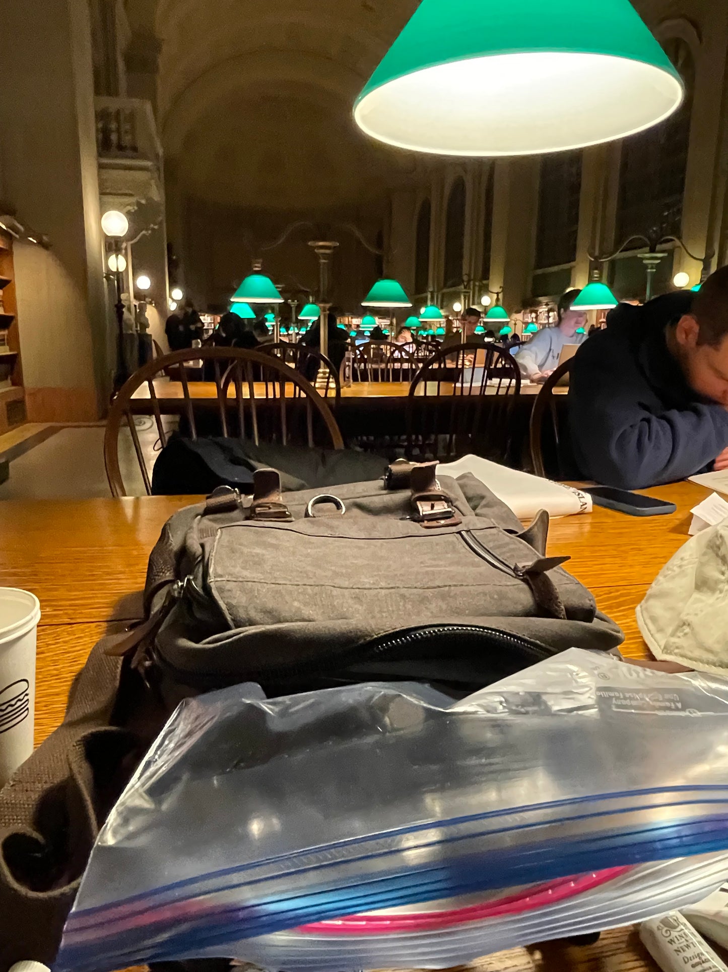 Boston Public Library Bates Reading Room, Limited Edition Print of 50. Signed by the Artist