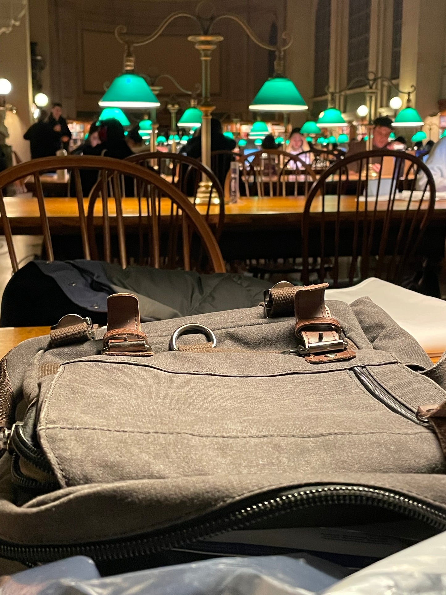 Boston Public Library Bates Reading Room, Limited Edition Print of 50. Signed by the Artist