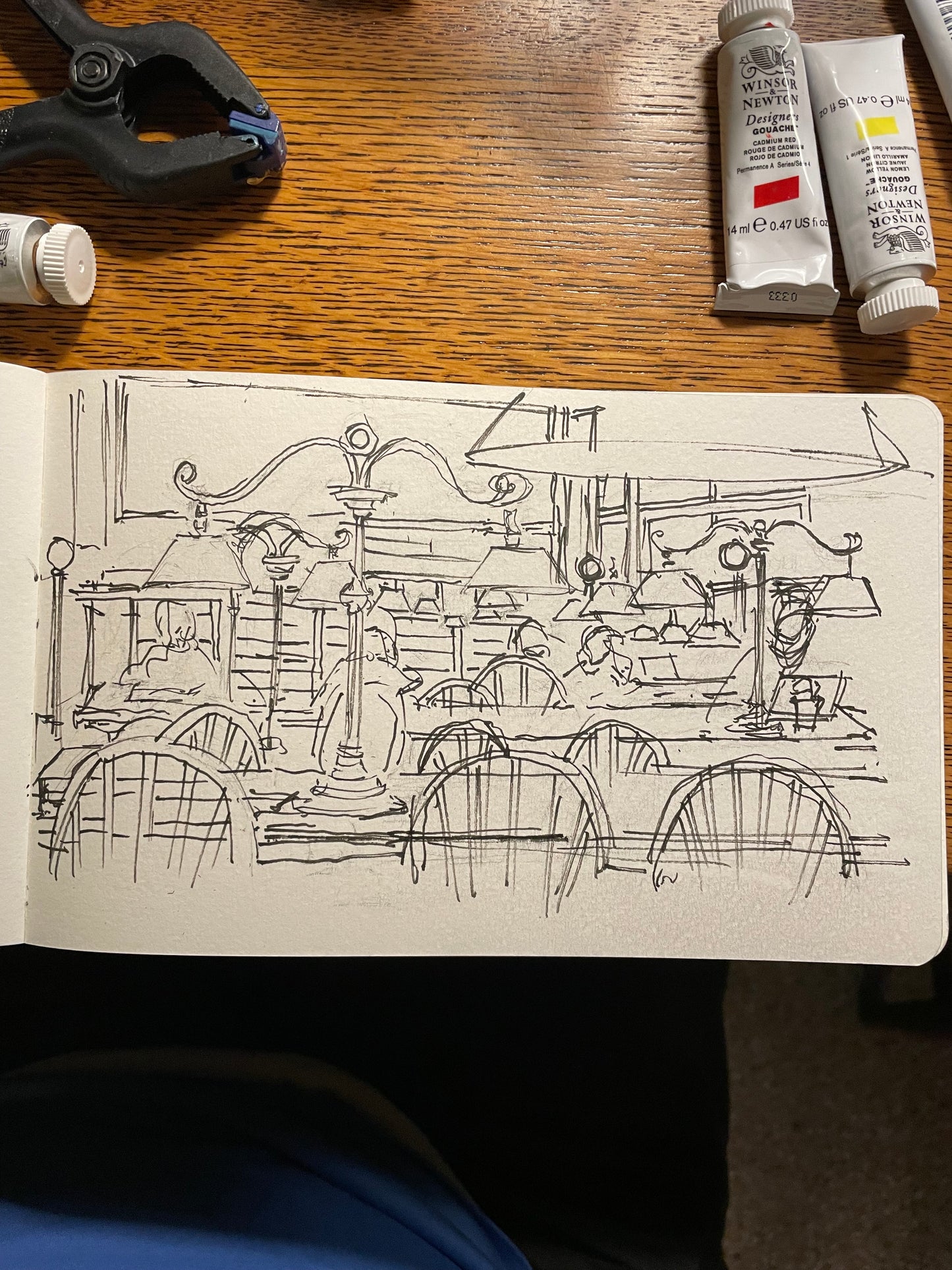 Boston Public Library Bates Reading Room, Limited Edition Print of 50. Signed by the Artist