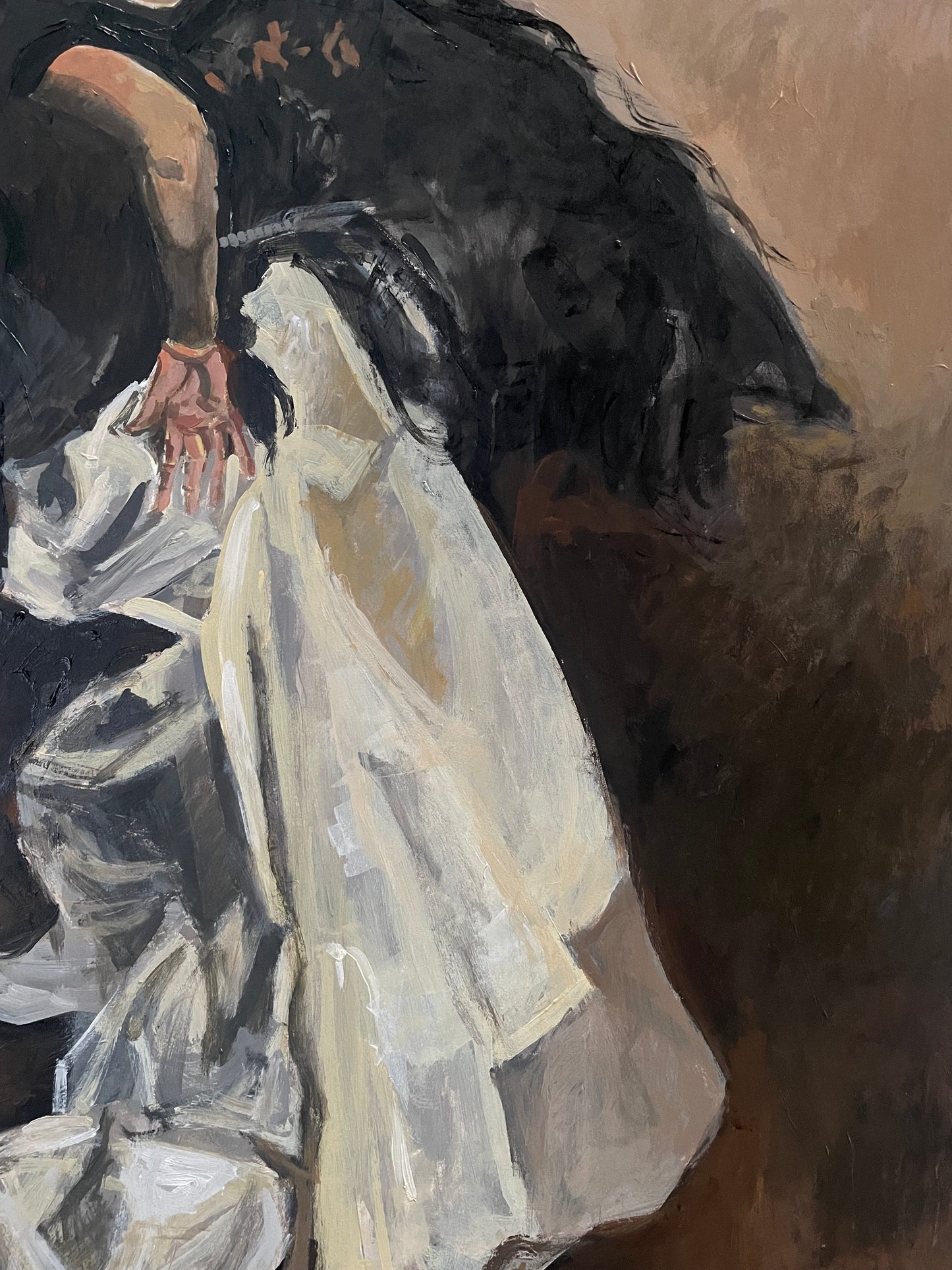 Sargent Study for El Jaleo - Original Painting on Heavy Watercolor Paper after John Singer Sargent