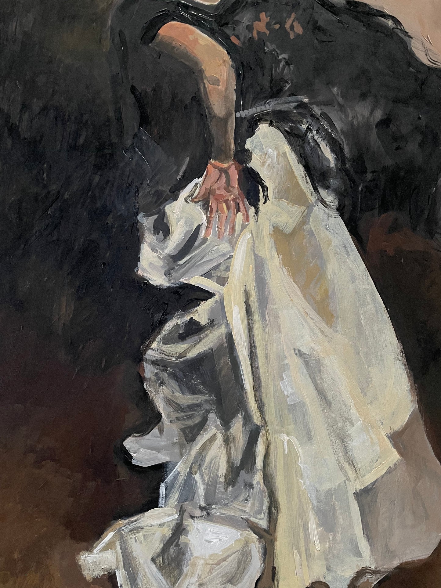 Sargent Study for El Jaleo - Original Painting on Heavy Watercolor Paper after John Singer Sargent