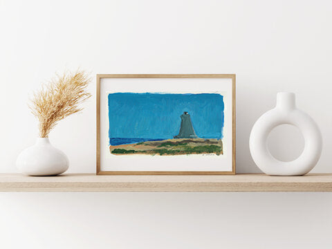 Original Gouache - Kitty Hawk Memorial - Outer Banks, North Carolina
