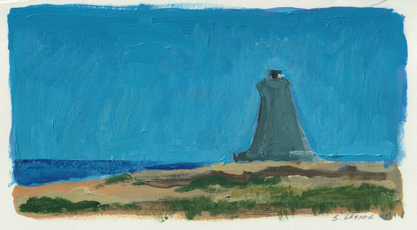Original Gouache - Kitty Hawk Memorial - Outer Banks, North Carolina