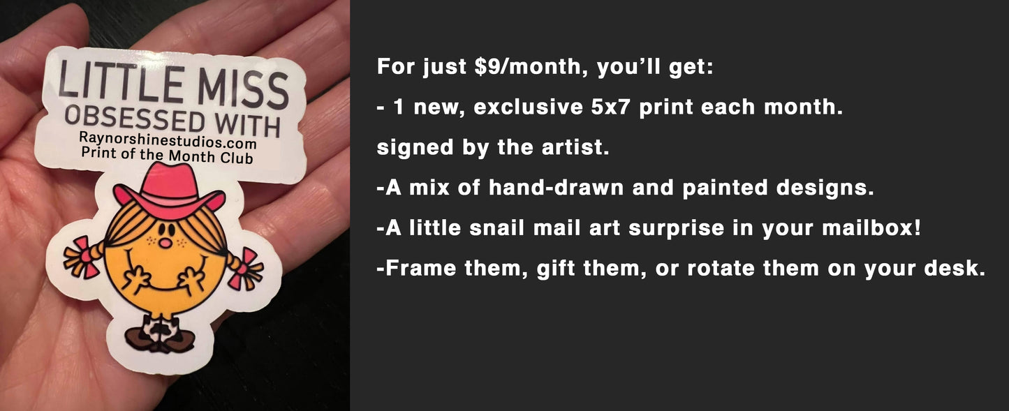 Print of the Month Club - A "Pop" of Color - Subscription