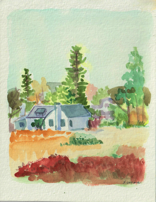 Andrew Wyeth’s Studio – 5x7 Original Watercolor | Chadds Ford Pennsylvania | Plein Air Landscape Painting