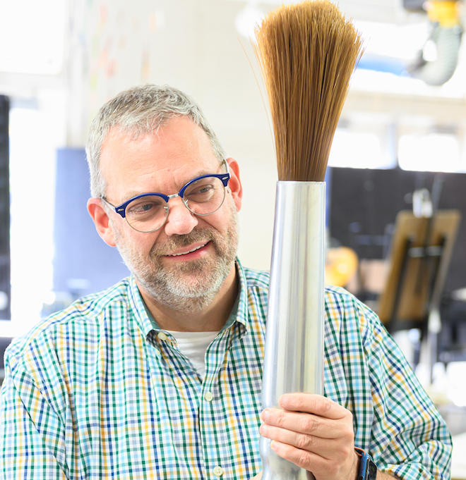 Single Pear, Oil on canvas panel, #54 of 100 Paintings in 100 Days