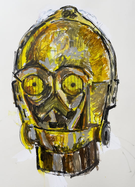 C3PO - High Quality Archival Artist Print 8x10- Signed and numbered- Edition of 50